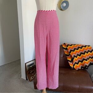Talbots Stretch Picnic Spring Summer Gingham Cropped Pants